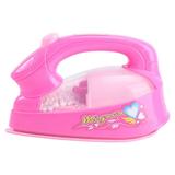 Plastic Mini Electric Iron Pretend Play Toy for Girls and Boys (without Battery)