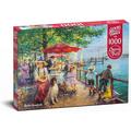 CherryPazzi Berlin-Havelcafe 1000 Pieces Premium Jigsaw Puzzle - High Definition with Vibrant Colors for Adults and Teens Modern Art Unique Gift Challenging 1000 Pieces Puzzles 27.6 x 19.7