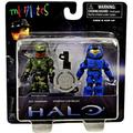 Halo Minimates Series 1 Sgt. Johnson & Spartan CQB [Blue] Minifigure 2-Pack