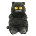 Cat Stuffed Animals Black Cat Plush 16 inch Super Soft Stuffed Cat Pillow Adorable Cat Plushie with Big Eye Design Kitty Stuffed Animal for Gifts
