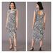 Anthropologie Dresses | Anthropologie Jacquard Cut-Out Midi Dress Size L | Color: Black/White | Size: L