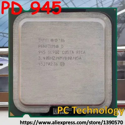Pc de bureau Intel Pentium PD 945 processeur pd945 Pentium d945 3.4GHz 4M 800MHz LGA775