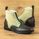 Bottes courtes à lacets pour hommes nouvelles nuits couleurs mélangées parka carrée sangle de