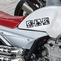 Dont Touch My Hurbike Motorcycle Accessrespiration Waring Mark Decals Vinyl Waterproof 18cm x 5cm