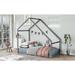 Twin Size Wood Daybed Bohemian Look House Bed, 80.3''L*41''W*73.2''H, 40LBS