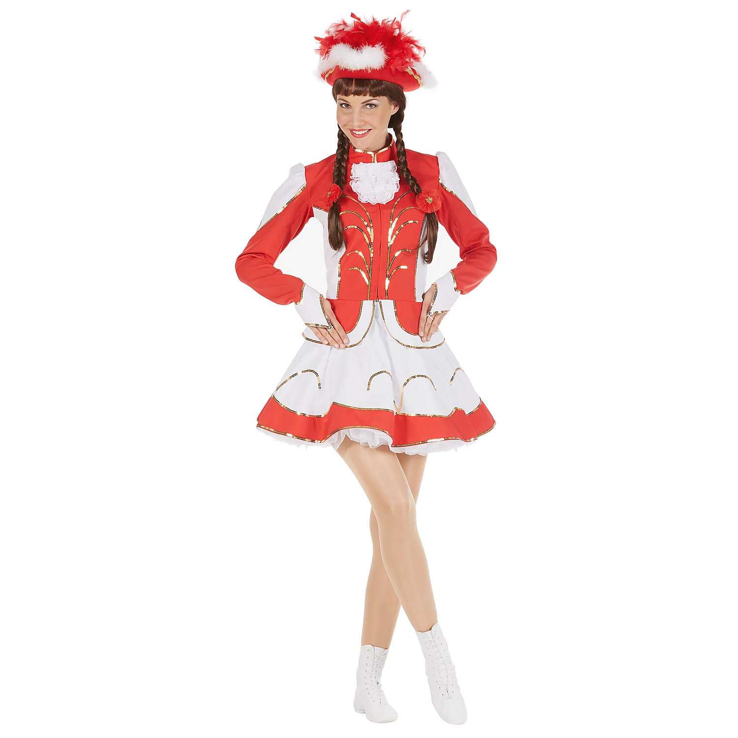 buttinette Gardekostüm mit Glockenrock, rot Image