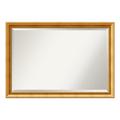 Amanti Art Townhouse Gold Beveled Wood Wall Mirror 27.75 x 39.75 in.