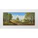 Buchner H. 24x12 White Modern Wood Framed Museum Art Print Titled - BIRCH LANE AT HORNI RYBNIKY