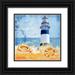 Art Licensing Studio 26x26 Black Ornate Wood Framed with Double Matting Museum Art Print Titled - Trade Winds Lighthouse