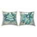 Stupell Industries Blue Crab Lobster Marine Sea Life Design by Paul Brent Throw Pillow (set of 2)