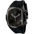 Invicta Men's Quartz Watch with Black Dial Analogue Display and Black PU Strap 6724