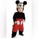 Disney Costumes | New Disney Baby Mickey Mouse Costume Toddler 3t - 4t | Color: Black/Red | Size: Unisex 3t4t