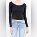 Brandy Melville Tops | Brandy Melville Black Jillian Top | Color: Black | Size: Xs/S