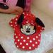 Disney Accessories | Disney Minnie Mouse Polka Dot Baseball Cap W/ Ears | Color: Red/White | Size: Osbb