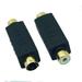 S-Video Male to RCA Female Composite Video Adapter Plug Converter Mini Din 4 PIN Coupler Extension Connector Adapter