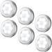 Suminiy.US Motion Sensor Puck Light Cordless Battery-Powered LED Night Light 6 LEDs Stick-anywhere Closet Light Stair Lights Wall Lights for Hallway Bedroom Kitchenï¼ŒPack of 3/6