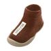 JDEFEG Baby Non Slip Socks Warm Solid -Slip Boys Toddler Baby Kids Letter Girls Knitted Baby Care Baby Girls Socks with Grips Baby Products Cotton Blend Brown 23