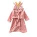 Toddler Kids Baby Boys Girls Cartoon Bathrobes Hooded Warm Flannel Night-Robes Sleepwear Cute Soft Pajamas Robe Tractor Pajamas Toddler Boys Dinosaur Shirts Boys 18 Months Toddler Boys Pajamas 18