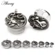 Alisouy – bouchons de Piercing d'oreille en acier inoxydable pour femme 2 pièces tête de serpent