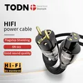 TODN – câble d'alimentation HIFI OCC câble audio haut de gamme prise plaquée or filtre de