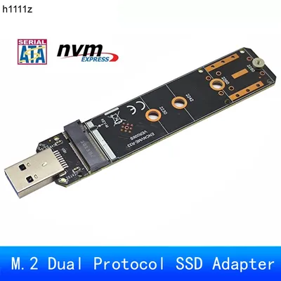 Carte SSD double protocole M.2 vers USB 3.0 adaptateur M.2 NVME PCIe NGFF SATA M2 SSD pour 2230