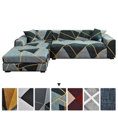 1 2 3 4 Seater Printed Sofa Cover Couch Slipcover, Elastic Stretch Armchair