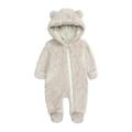 Jumpsuit Coat Hooded Romper Baby Boy Jacket Outerwear Girl Footed Girls Coat jacket Winter Coat for Teenage Girls Girls Trench Coat 4t Girls down Coat Ski Jacket Girls Size 14 Kids Winter Coats