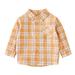 KmaiSchai Kids Clothes Boys Toddler Kids Baby Boys Shirts Button Western Shirts Boys Outfit Toddler Buffalo Plaid Shirts For Spring Summer Boys Long Sleeve Shirts Shirt Long Sleeve Big Boy Boy