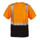 Cordova V450-4XL Cor-Brite Type R Class II Orange Birdseye Mesh T-Shirt Short Sleeves Chest Pocket 2-Inch Silver Reflective Tape 4X-Large