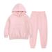 KmaiSchai Baby Outfit Toddler Kids Babys Girls Boys Spring Winter Solid Long Sleeve Pants Hooded Hoodie Sweatshirt Set Outfits Baby Firetruck Clothes Toddler Boy 4T Outfits 4T Sweats Baby Take Home