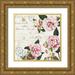 Miller Dianne 26x26 Gold Ornate Wood Framed with Double Matting Museum Art Print Titled - Ephemeral Roses II