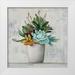 Purinton Julia 15x15 White Modern Wood Framed Museum Art Print Titled - Succulent Still Life I