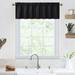 Haperlare 52 W x 15 L Kitchen Curtain Valance Blackout Valance Curtains for Kitchen Cafe Curtains Bathroom Window Curtains Black 1 Panel