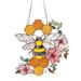 Honeycombs Suncatcher Metal Acrylic Birthday Gift Bee Day Window Ornament Home Decor for Honey Lover 3