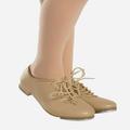 Dance Shoes So Danca Tap 6 Adult Tan Oxford Jazz Man Made Full Sole Jazz Hoofin