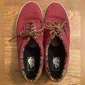 Vans Shoes | Like New Men’s Vans Era 59 Tibetan Red Shoes With Leather Laces, Size 11.5 | Color: Red | Size: 11.5