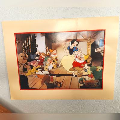 Disney Art | 1994 "Snow White" Exclusive Disney Commemorative Lithograph | Color: White | Size: Os