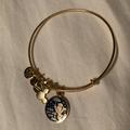 Disney Jewelry | Alex And Ani X Disney Bangle When You Wish Upon A Star Jiminy Cricket In Gold | Color: Blue/Gold | Size: Os