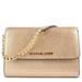 Michael Kors Bags | Mk Jet Set Travel Large Gold Leather Crossbody | Color: Gold | Size: Os