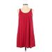 Old Navy Casual Dress - A-Line Scoop Neck Sleeveless: Red Print Dresses - Women's Size Small