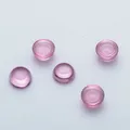 Cabochon rose de forme ronde CZ pierre précieuse synthétique pierre cubique contre-indiquée