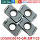 LOGU030310-GM ZM1125 LOGU 030310ER GM ZM1125 plaquettes en carbure plaquettes de fraisage à avance