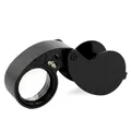 Loupe de poche 40x Loupe de poche 40X pour la lecture Loupe de poche avec LED variable pour les