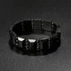 Bracelet d'énergie en hématite Wave pour hommes et femmes bracelets perlés magnétiques originaux