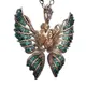 Collier incrusté d'ailes d'ange pour hommes et femmes collier papillon bijoux d'amour exagérés