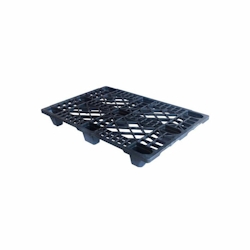 Leichtpalette anthrazit/schwarz mit offener Deckfläche, auf 9 Füßen | dyn. Traglast: 1.000 kg Image