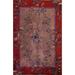 Vegetable Dye Art Deco Oriental Vintage Area Rug Handmade Wool Carpet - 8'10" x 11'6"