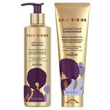 Pantene Shampoo And Sulfate Free Conditioner Kit With Argan Oil Pro-V Gold Series For Natural And Curly Textured Hair 17.9 Fl Oz Kit (Packaging May Vary)