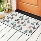 ZICANCN Area Rugs Doormat Boho Creatively Leaves Facecloth Non-Slip Floor Mat Rug for Living Room Kitchen Sink Area Indoor Outdoor Entrance 72 x48