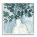 Stupell Industries Modern Eucalyptus Plant Leaves Jug Vase Painting White Framed Art Print Wall Art Design by Annie Warren